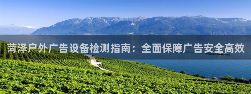 杏宇平台怎么样：菏泽户外广告设备检测指南：全面保障广告安全高效