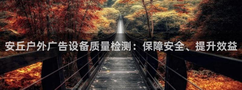杏宇平台代理怎么样可靠吗：安丘户外广告设备质量检测：保障安全、提升效益