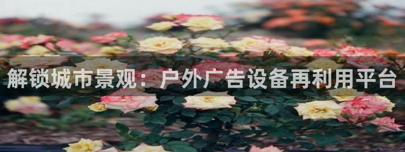 杏宇平台客服：解锁城市景观：户外广告设备再利用平台