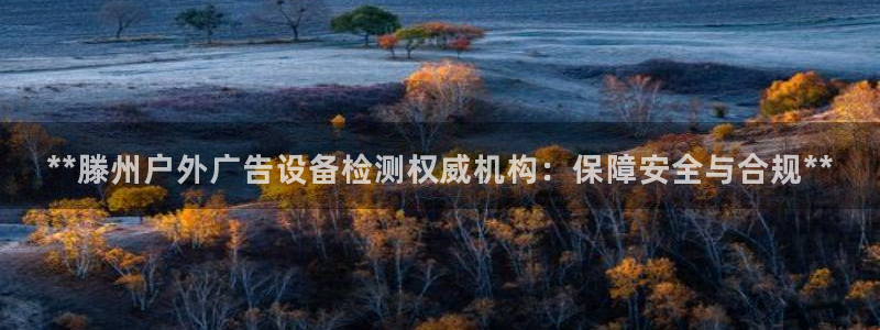 杏宇平台登录步骤是什么：**滕州户外广告设备检测权威机构：保障安全与合规**