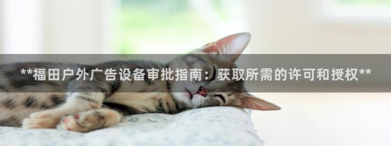 杏宇平台总代理是谁：**福田户外广告设备审批指南：获取所需的许可和授权**