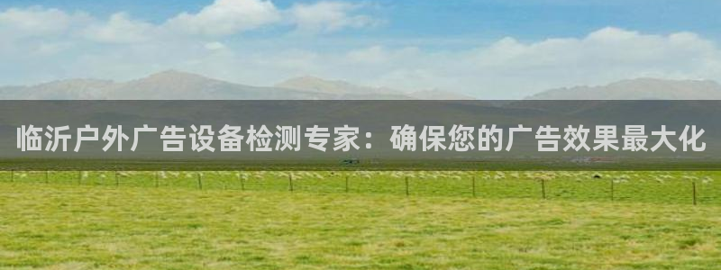 杏宇平台开户：临沂户外广告设备检测专家：确保您的广告效果最大化