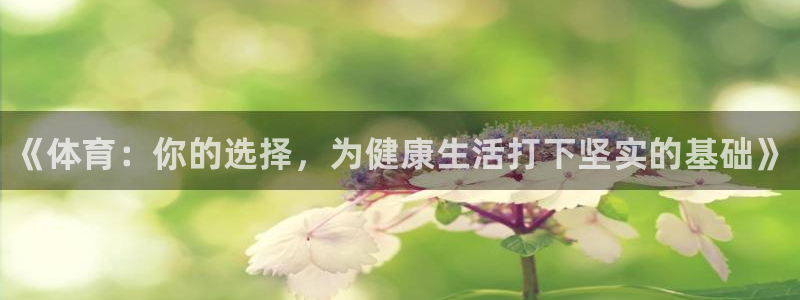 k1体育十年登录入口：《体育：你的选择，为健康生活打下坚实的基础》