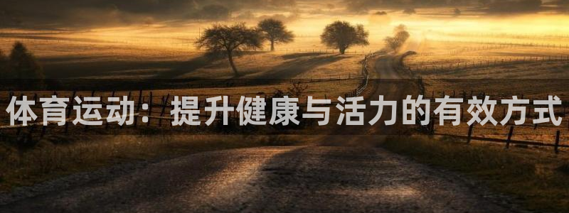 k1体育网站登录官网：体育运动：提升健康与活力的有效方式