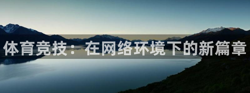 k1体育平台最新网站下载：体育竞技：在网络环境下的新篇章