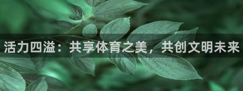 k1体育平台下载：活力四溢：共享体育之美，共创文明未来